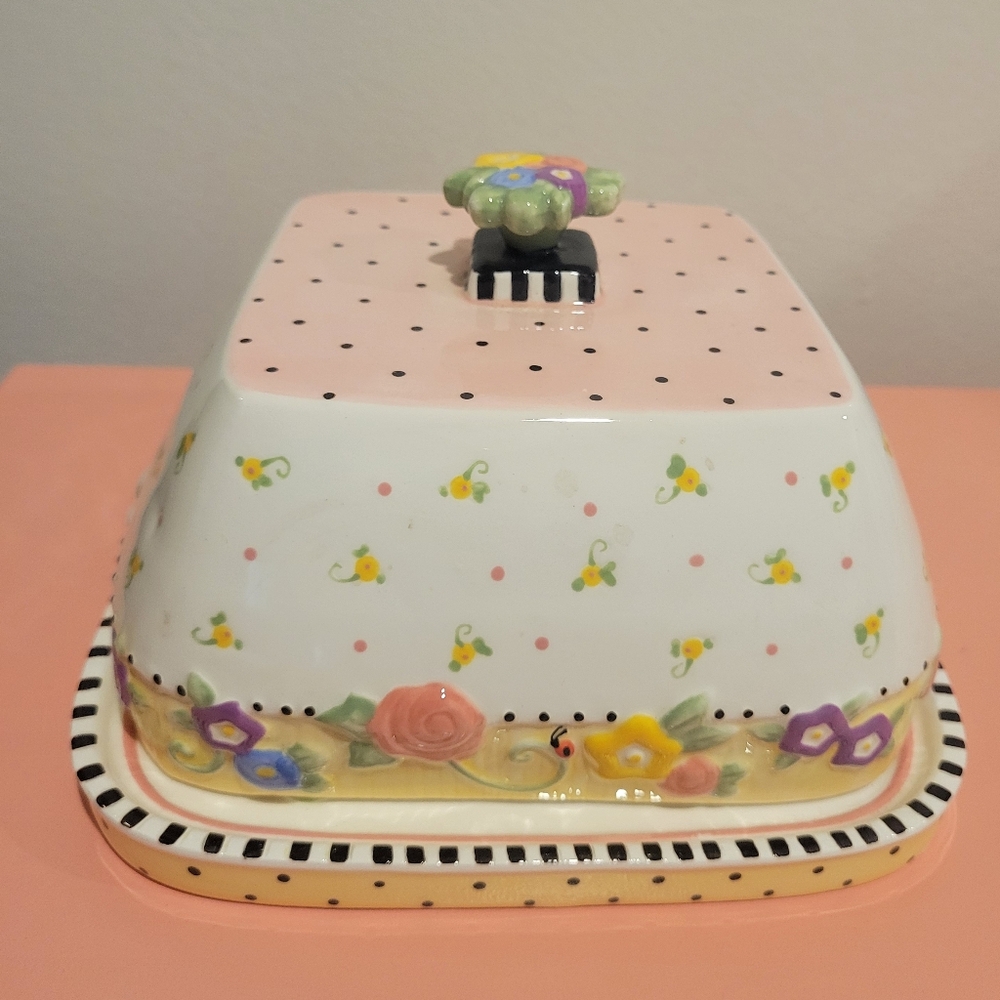 Mary Engelbreit Covered Cheese Dish